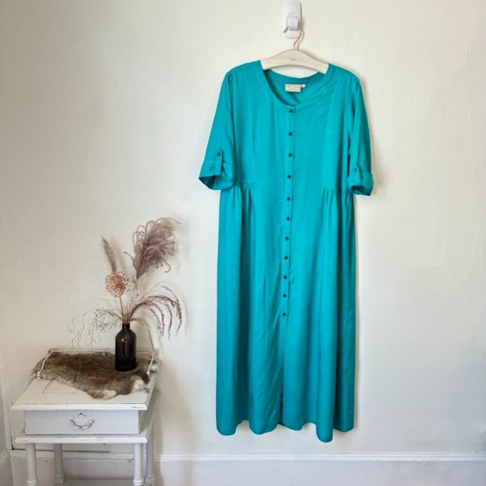 Utsa Teal summer dress